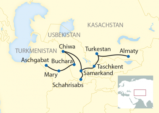 Registan Sonderzug Orient Silk Road Express