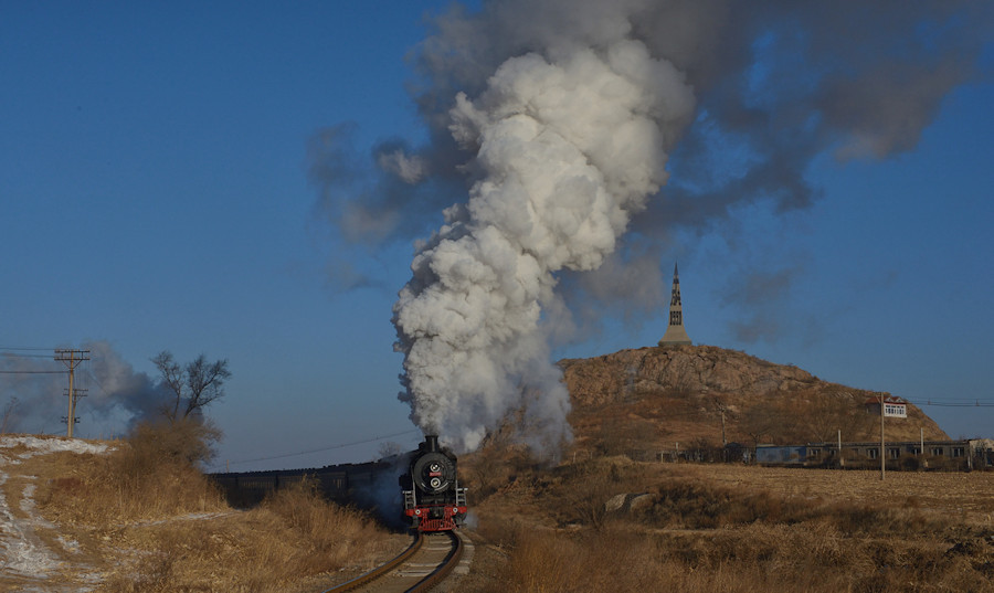 SY1772 Tiefa China Dampflok Tanago Eisenbahnreisen