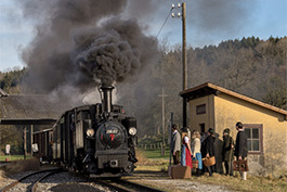 Österreich Steyrtal 01/2018 Dampflok Tanasgo Eisenbahnreisen