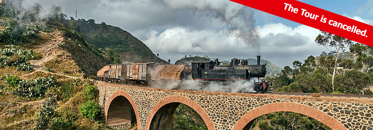 Eritrea Dampflok Mallett Tanago Eisenbahnreisen Erlebnisreisen